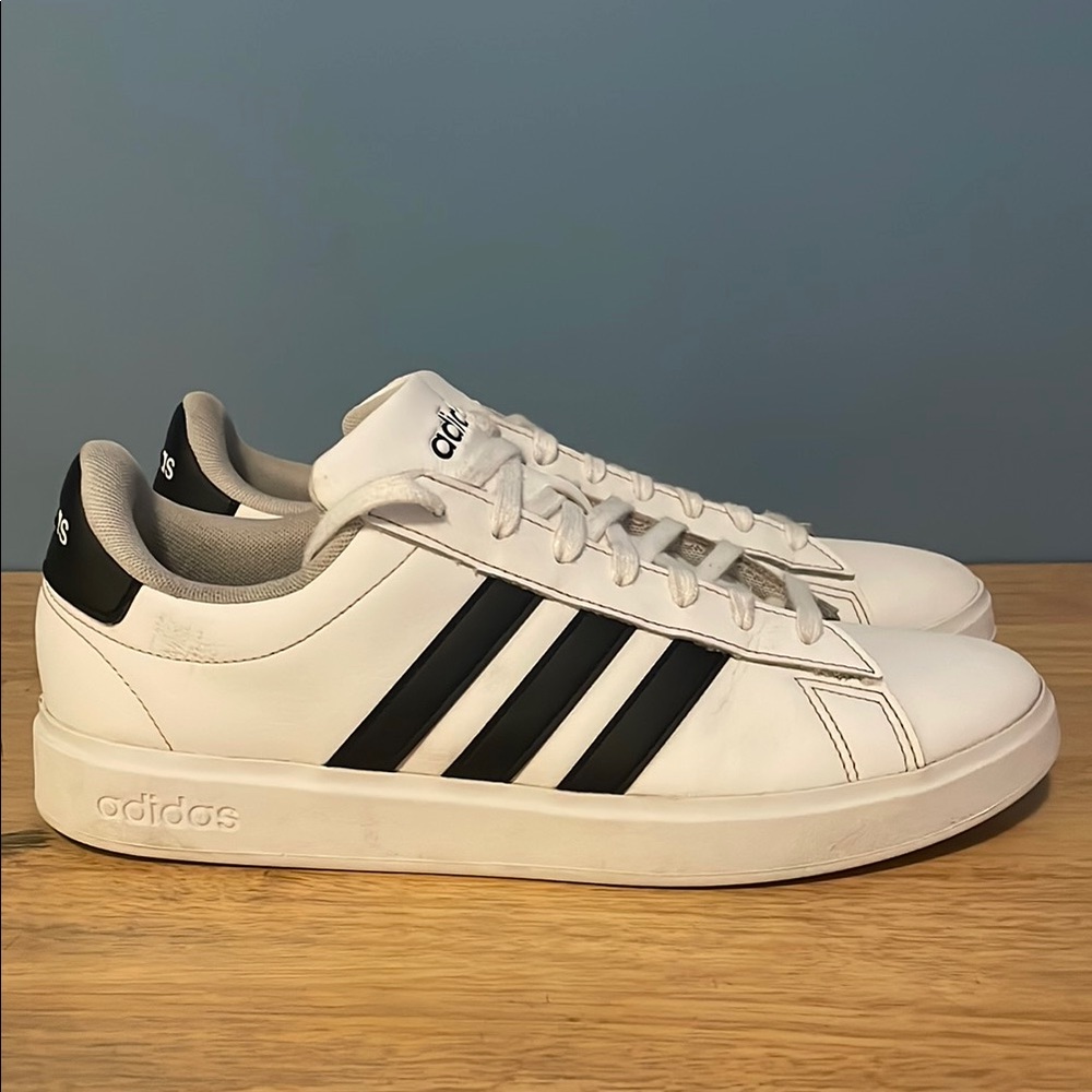 Adidas White and Black Sneakers